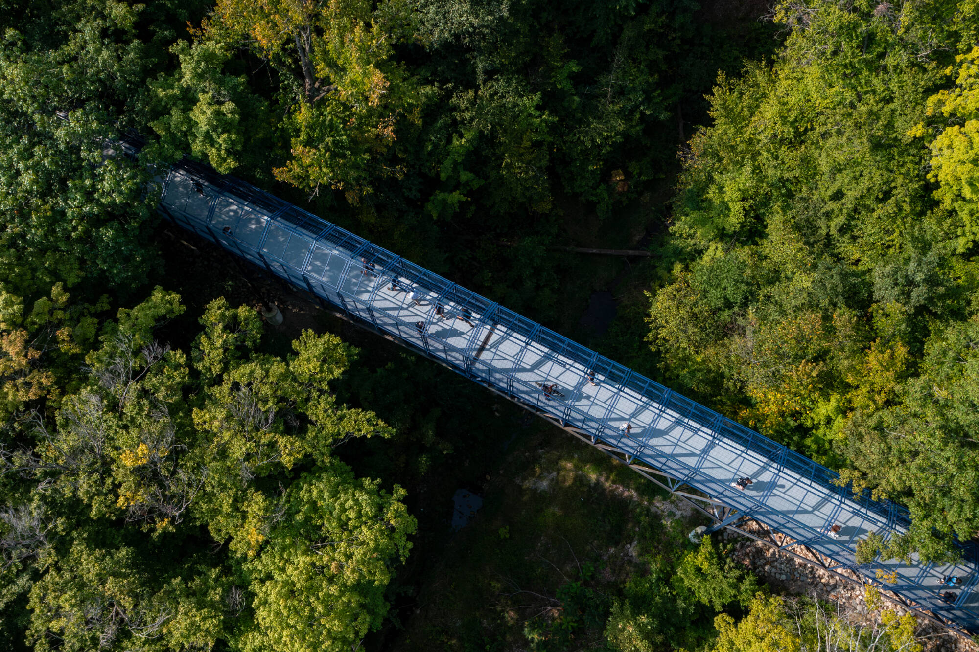 Overhead shot of Little Mak Bridge